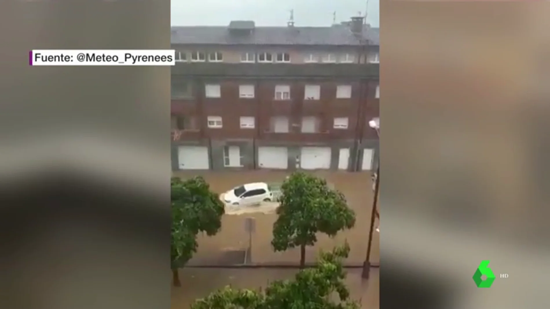Imagen de lluvias torrenciales en Ripoll