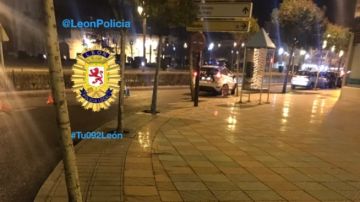 Imagen de vehículos de la Policía local de León