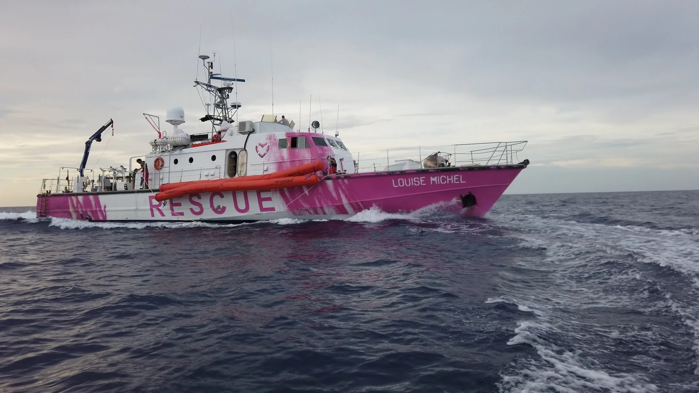 El barco de rescate patrocinado por Banksy El barco de rescate patrocinado por Banksy