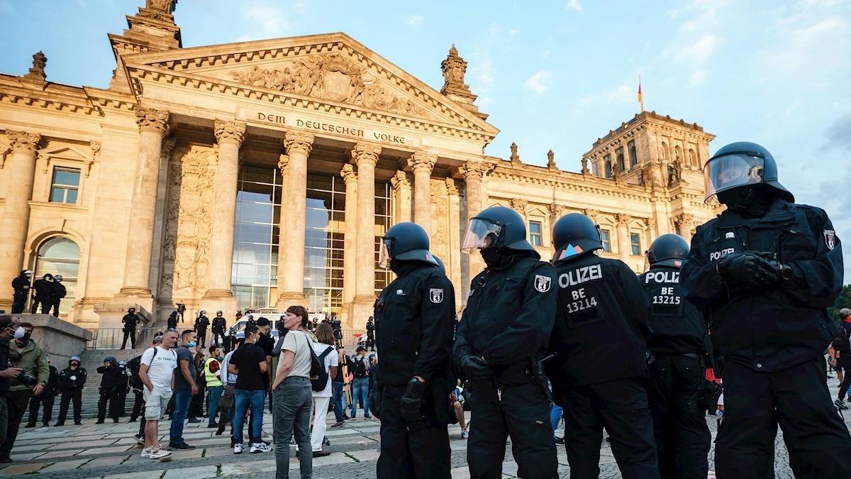 Imagen del edificio del Reichstag, la sede del Parlamento alemán