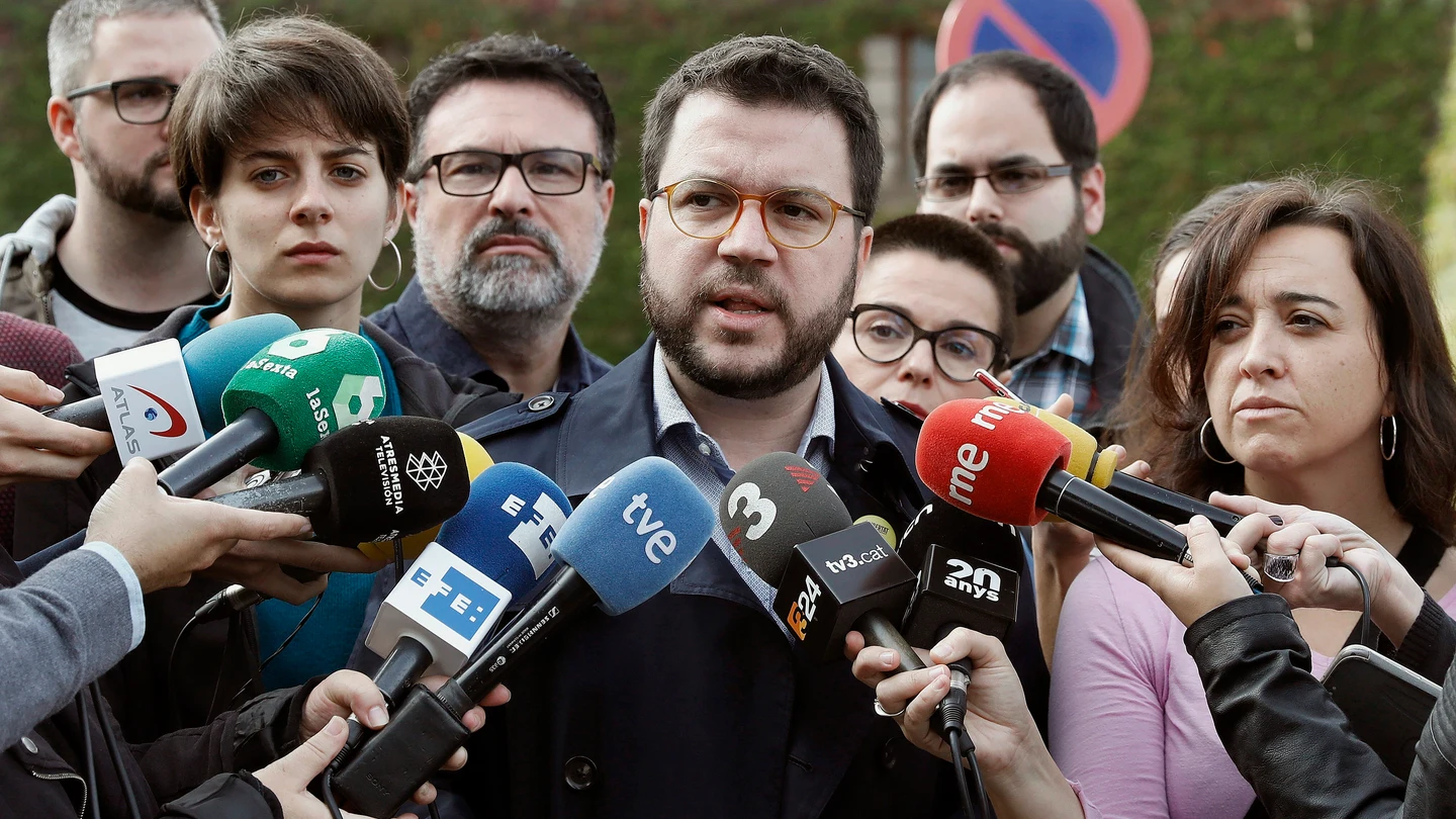 El coordinador nacional de ERC y vicepresidente del Govern, Pere Aragonés El coordinador nacional de ERC y vicepresidente del Govern, Pere Aragonés