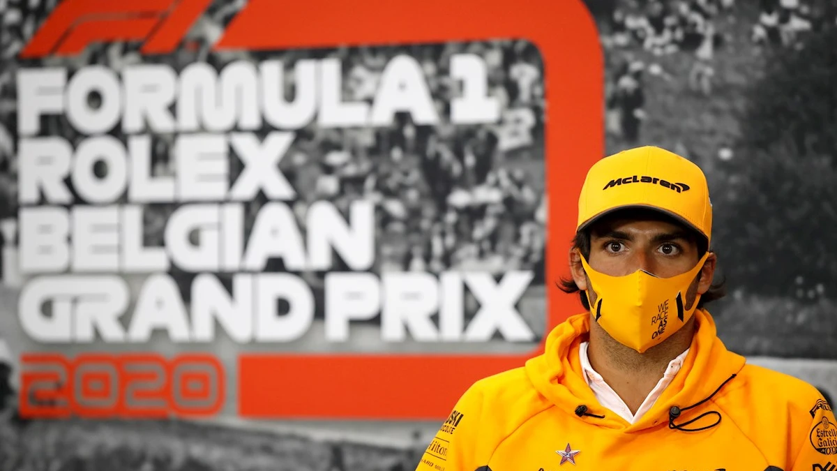 Carlos Sainz, en Bélgica