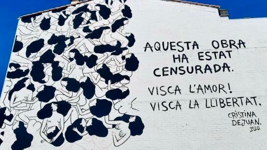 Mural de la artista Cristina Dejuan