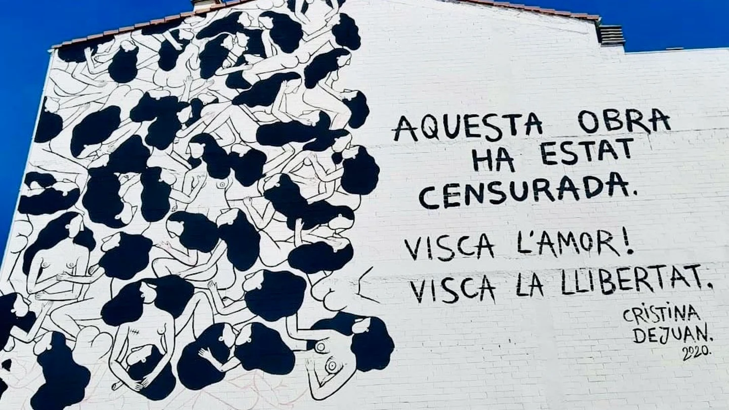 Mural de la artista Cristina Dejuan Mural de la artista Cristina Dejuan