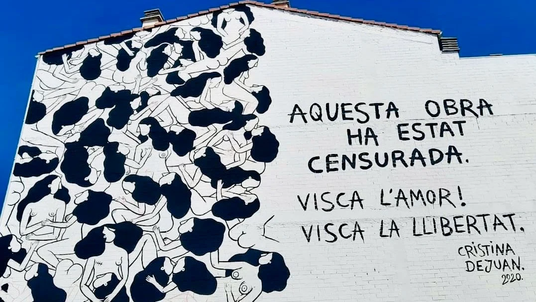 Mural de la artista Cristina Dejuan