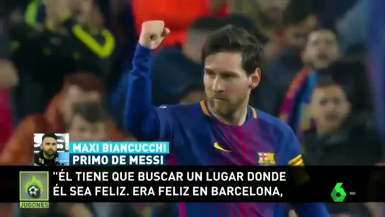 El primo de Messi, tajante: "Si se va del Barça es porque no es feliz" El primo de Messi, tajante: "Si se va del Barça es porque no es feliz"