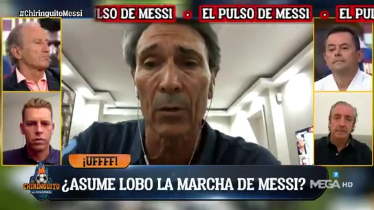 'Lobo' Carrasco explota en 'El Chiringuito': "Messi está harto, fuera de sí, quiere salir" 'Lobo' Carrasco explota en 'El Chiringuito': "Messi está harto, fuera de sí, quiere salir"