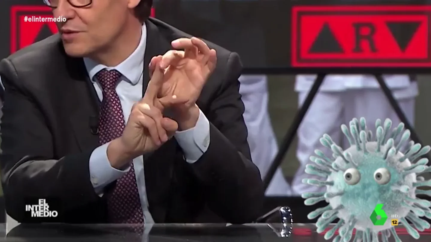 Vídeo manipulado - El coronavirus se muestra atento a las medidas que da Illa en Al Rojo Vivo para derrotarlo Vídeo manipulado - El coronavirus se muestra atento a las medidas que da Illa en Al Rojo Vivo para derrotarlo
