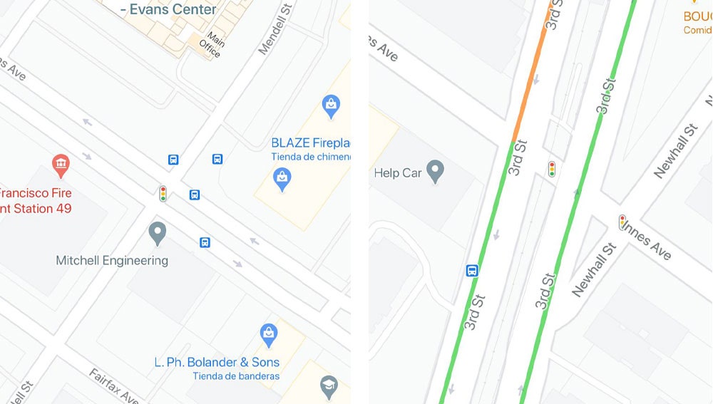 Google Maps ya muestra la información de semáforos a todos los usuarios.