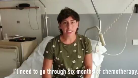 Carla Su&aacute;rez, en el v&iacute;deo en el que comunica que padece c&aacute;ncer