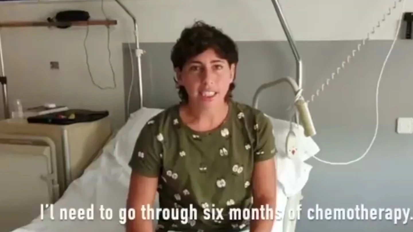 Carla Suárez, en el vídeo en el que comunica que padece cáncer Carla Suárez, en el vídeo en el que comunica que padece cáncer