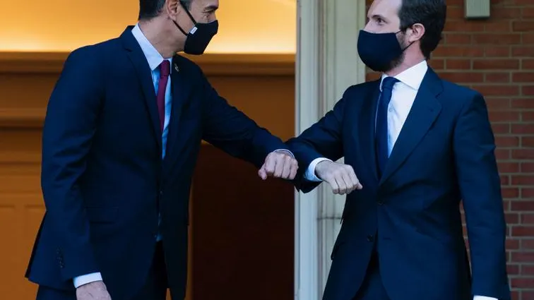 Pedro Sánchez y Pablo Casado, en una imagen de archivo Pedro Sánchez y Pablo Casado