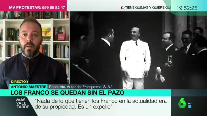 Antonio Maestre: "Nada de lo que tienen los Franco era de su propiedad. Todo es fruto del expolio, el robo y la corrupción"