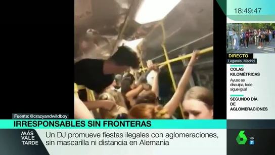 Buscan la identidad de un DJ alemán que promueve fiestas ilegales sin mascarilla ni distancia por todo Berlín djBuscan la identidad de un DJ alemán que promueve fiestas ilegales sin mascarilla ni distancia por todo Berlín