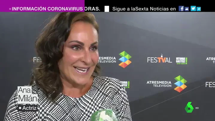 Ana Milán, en el Festival de Televisión de Vitoria