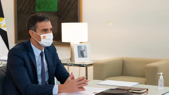 Pedro Sánchez, durante la Conferencia de Presidentes Pedro Sánchez, durante la Conferencia de Presidentes
