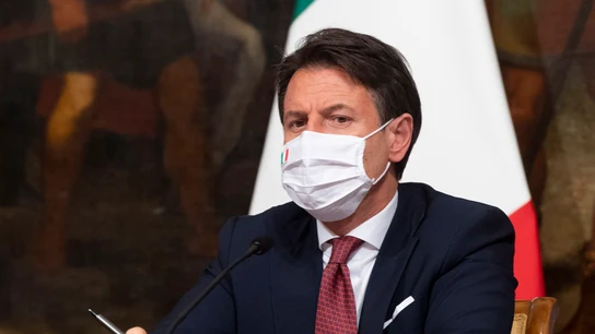 El primer ministro italiano, Guiseppe Conte El primer ministro italiano, Guiseppe Conte