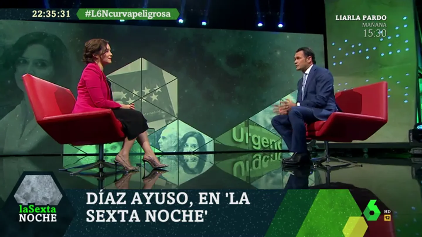 Isabel Díaz Ayuso en laSexta Noche Isabel Díaz Ayuso en laSexta Noche