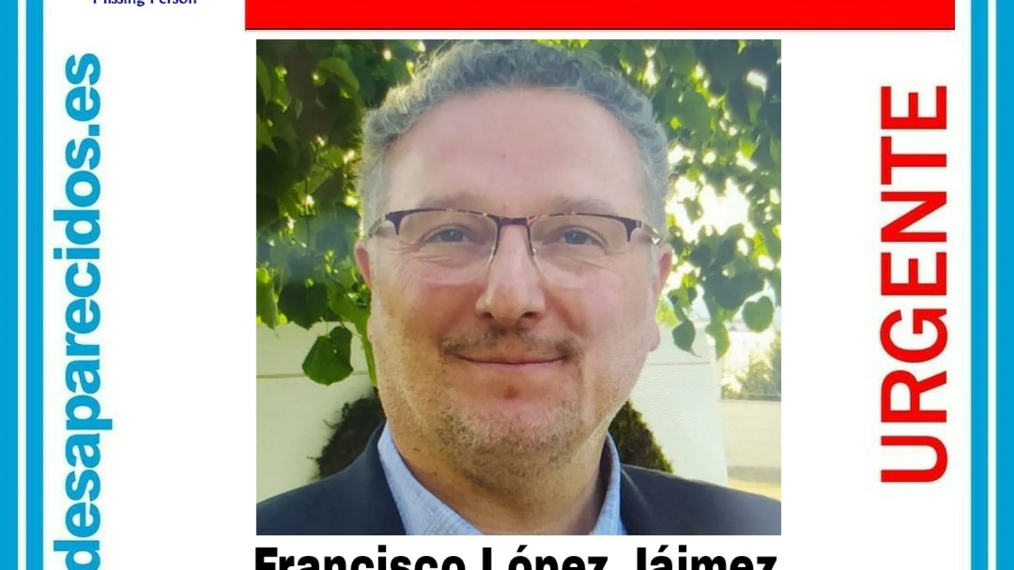Desaparece Francisco López Jáimez, presidente de un colegio de Valdemoro Desaparece Francisco López Jáimez, presidente de un colegio de Valdemoro