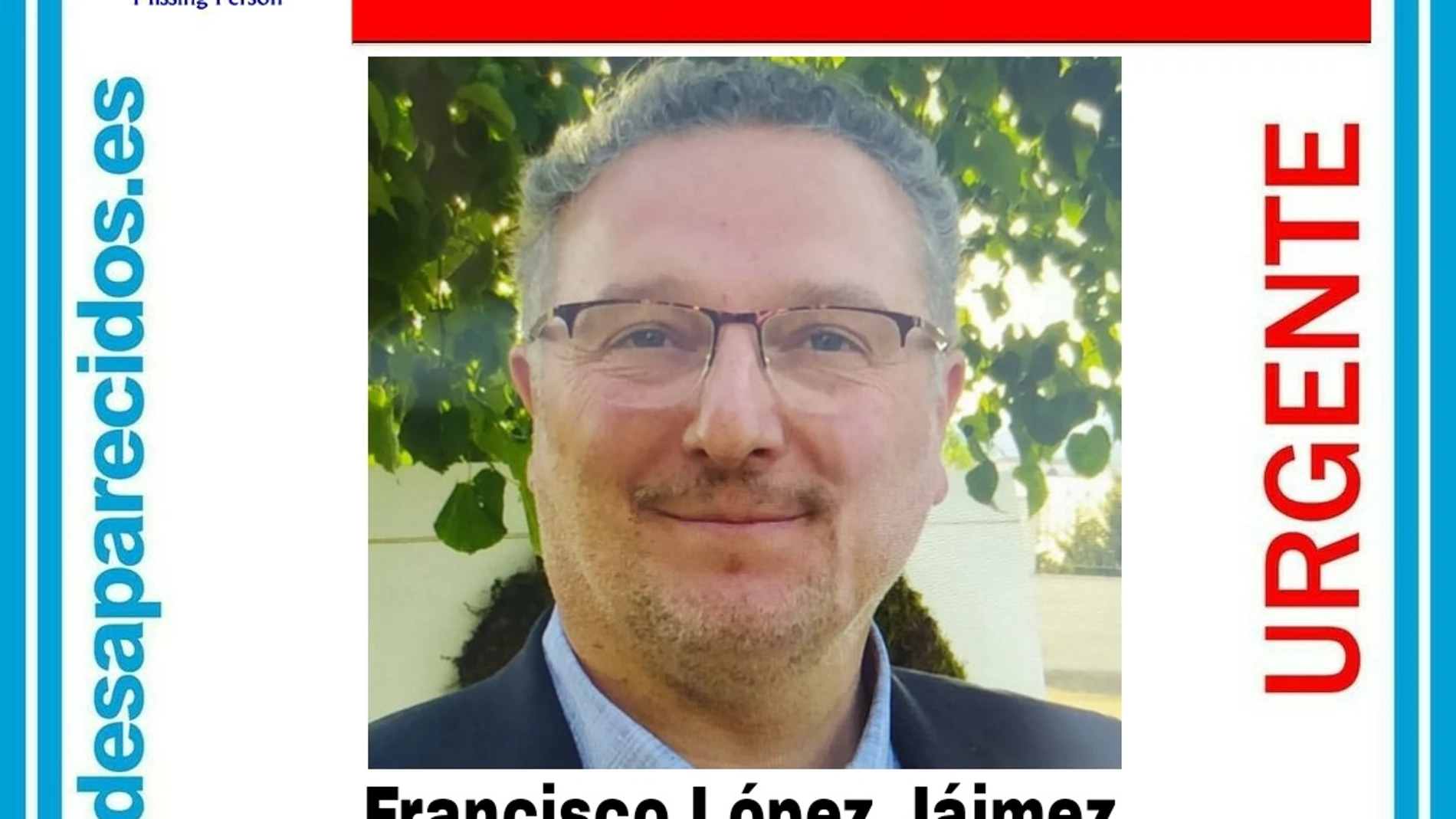 Desaparece Francisco López Jáimez, presidente de un colegio de Valdemoro