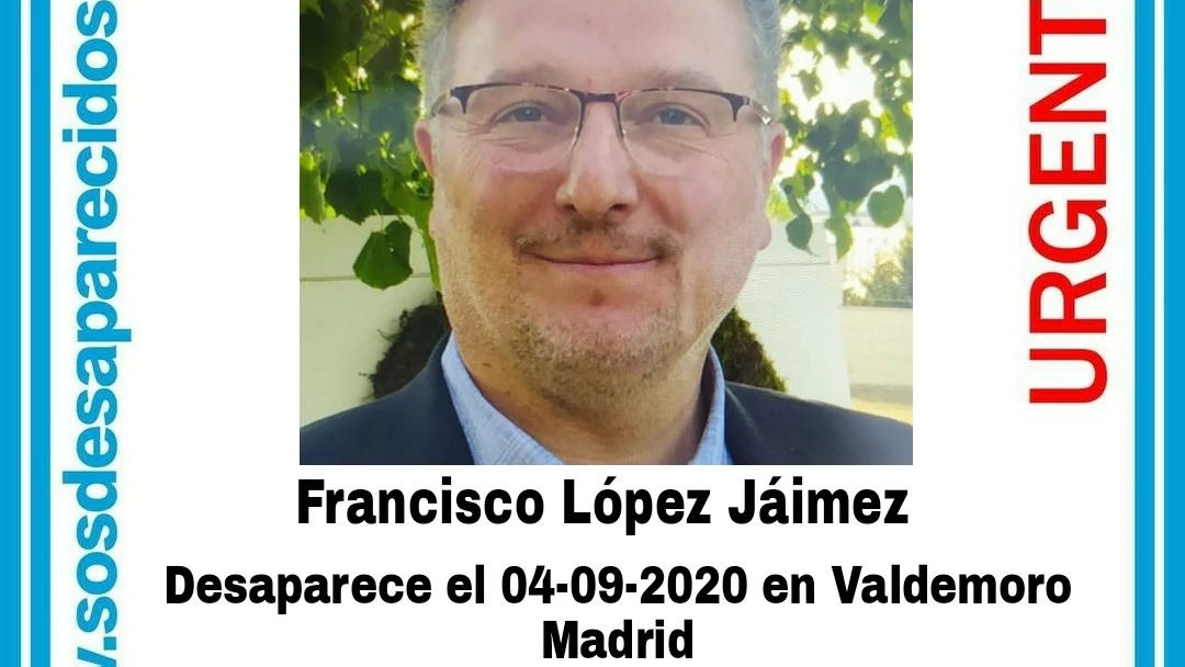 Desaparece Francisco López Jáimez, presidente de un colegio de Valdemoro