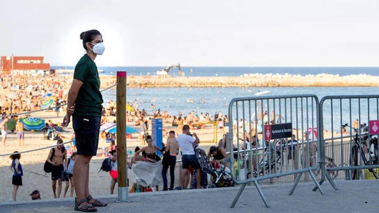 Imagen de la playa Nova Icària, en Barcelona Imagen de la playa Nova Icària, en Barcelona