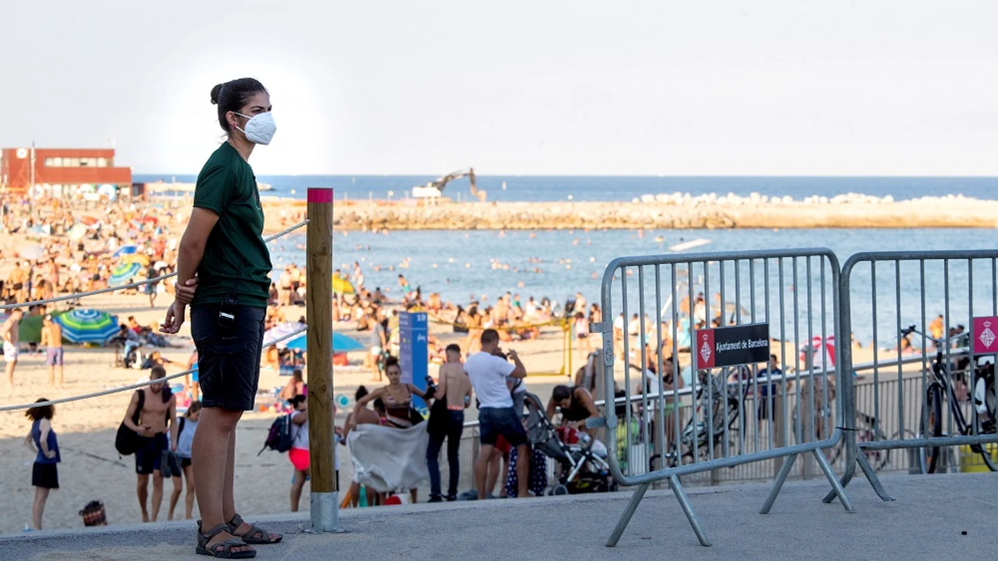 Imagen de la playa Nova Icària, en Barcelona Imagen de la playa Nova Icària, en Barcelona