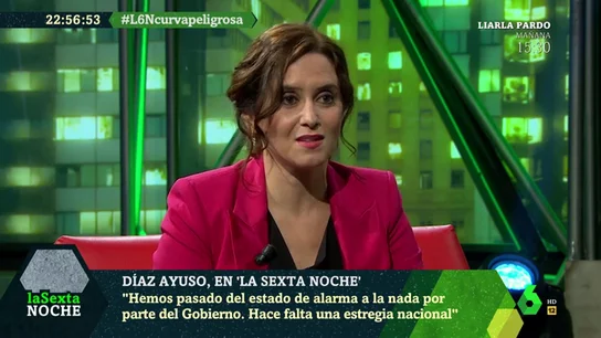Isabel Díaz Ayuso en laSexta Noche Isabel Díaz Ayuso en laSexta Noche