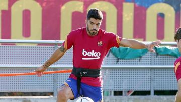 Luis Suárez, con el Barça