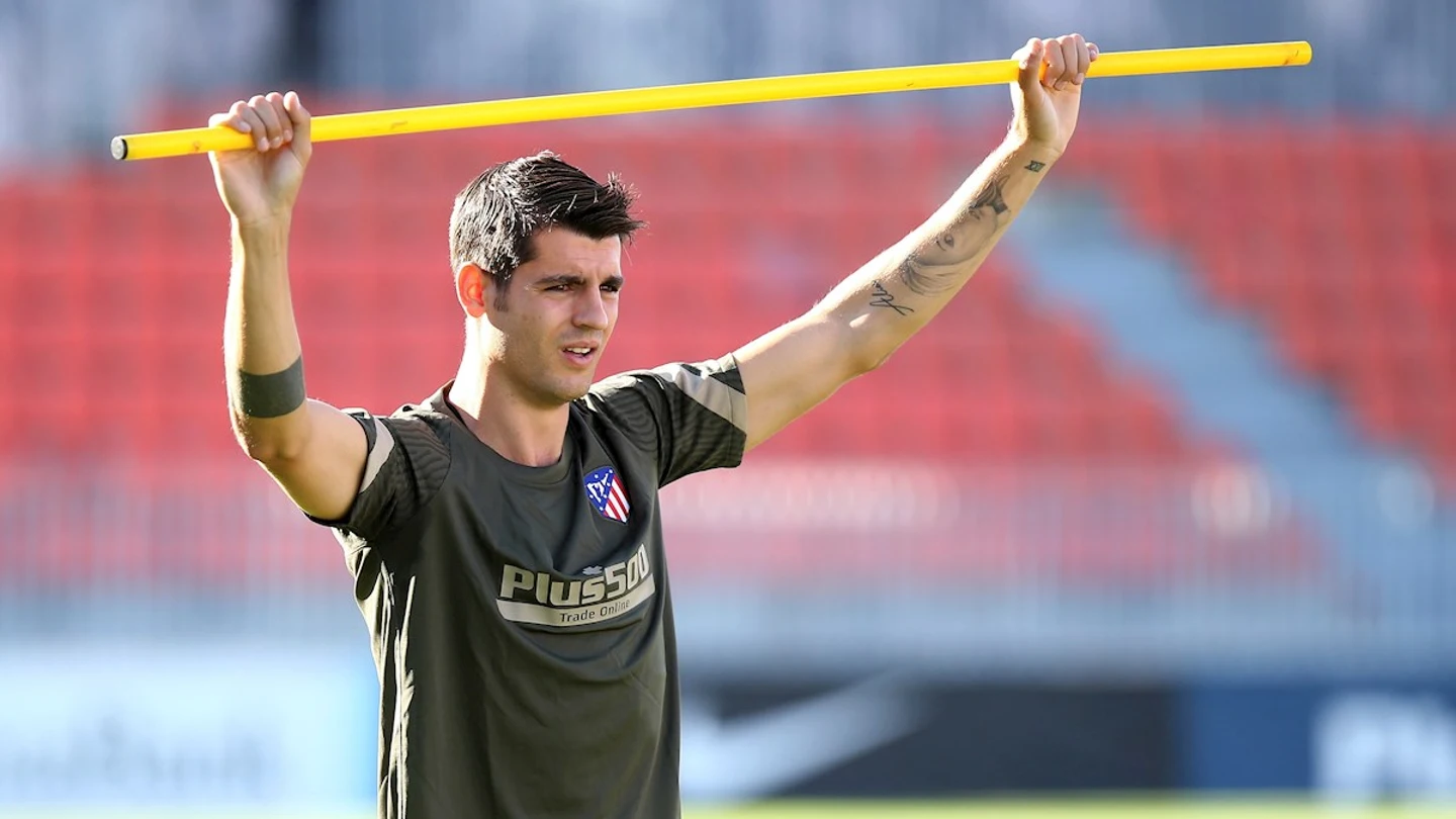 Álvaro Morata, con el Atlético Álvaro Morata, con el Atlético