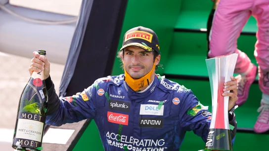 Carlos Sainz, tras su segundo puesto en Monza Carlos Sainz, tras su segundo puesto en Monza