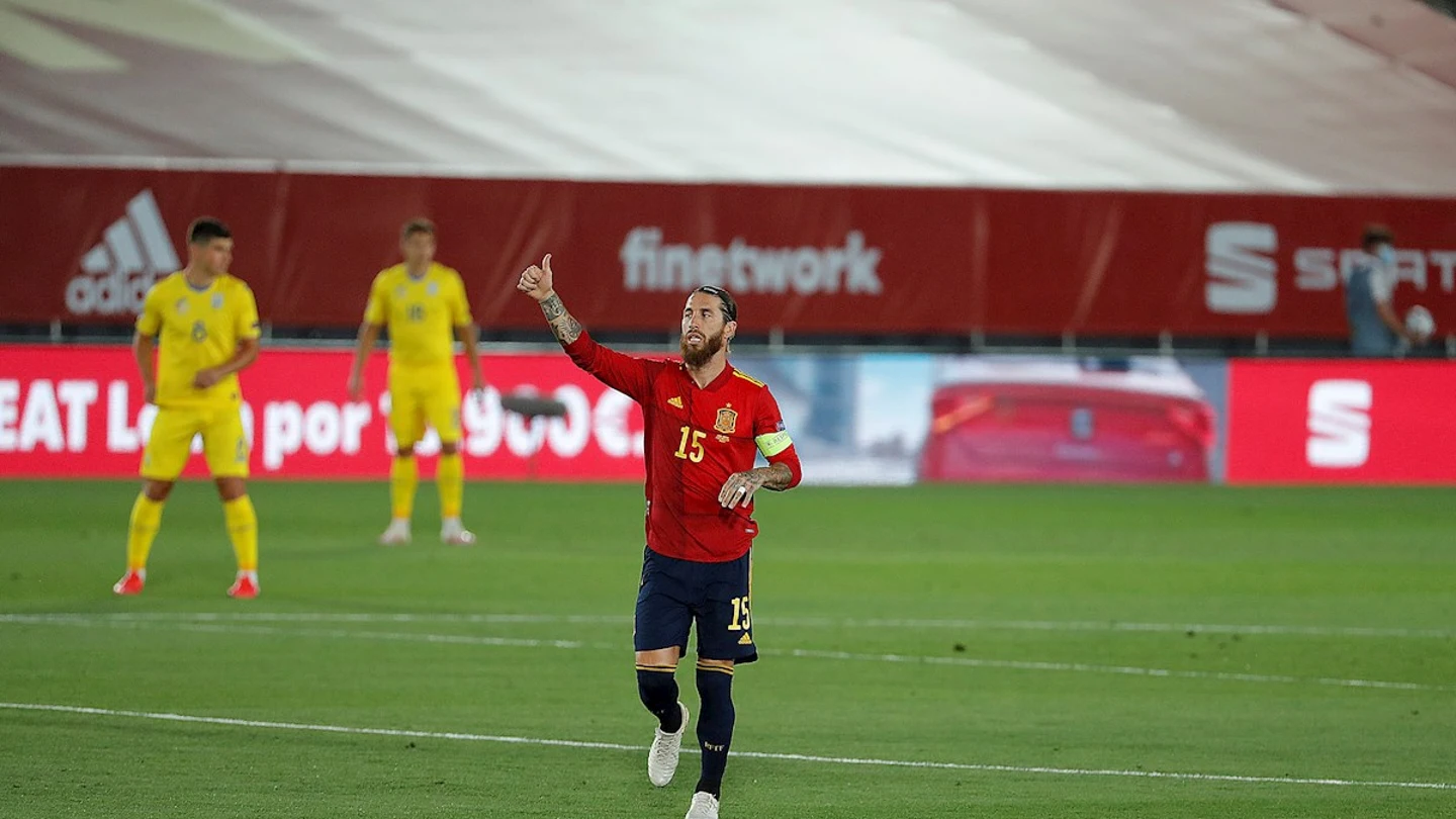 Sergio Ramos celebra un gol Sergio Ramos celebra un gol