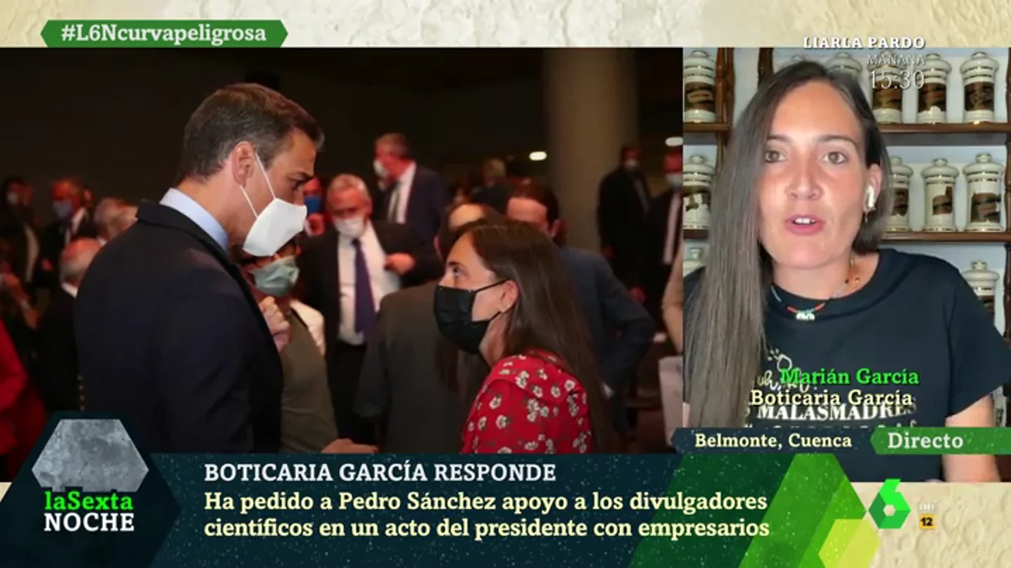 Boticaria García desvela sus dos peticiones a Pedro Sánchez: “Fue muy receptivo” Boticaria García desvela sus dos peticiones a Pedro Sánchez: “Fue muy receptivo”