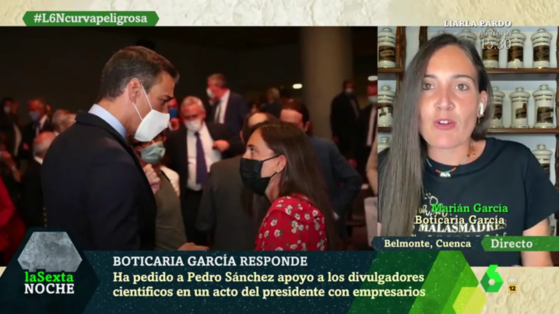 Boticaria García desvela sus dos peticiones a Pedro Sánchez: “Fue muy receptivo”