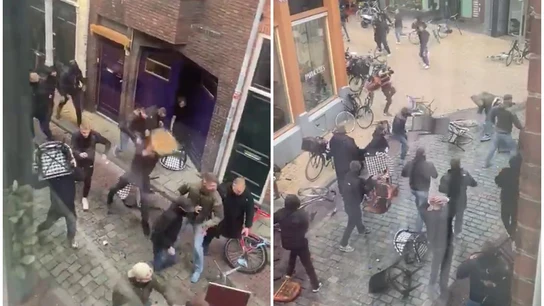 Pelea ultra en Holanda Pelea ultra en Holanda