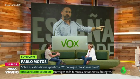 Pablo Motos, de su "tensa" entrevista a Abascal: "Casi llego a las manos con un señor, me daba miedo hasta cruzar pasos de cebra" Pablo Motos, de su "tensa" entrevista a Abascal: "Casi llego a las manos con un señor, me daba miedo hasta cruzar pasos de cebra"