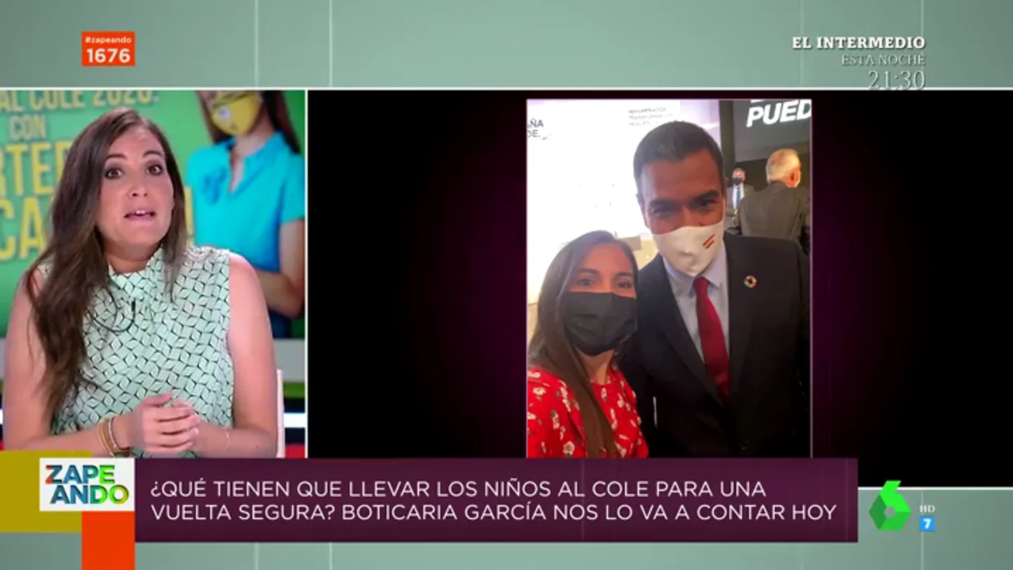 Boticaria García, sobre su charla con Sánchez: "Es alto, apuesto y fue muy receptivo, ya me han llamado de Sanidad" Boticaria García, sobre su charla con Sánchez: "Es alto, apuesto y fue muy receptivo, ya me han llamado de Sanidad"