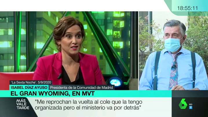 Wyoming analiza la defensa de Ayuso a su gestión: "Está a la altura del festival internacional del humor"