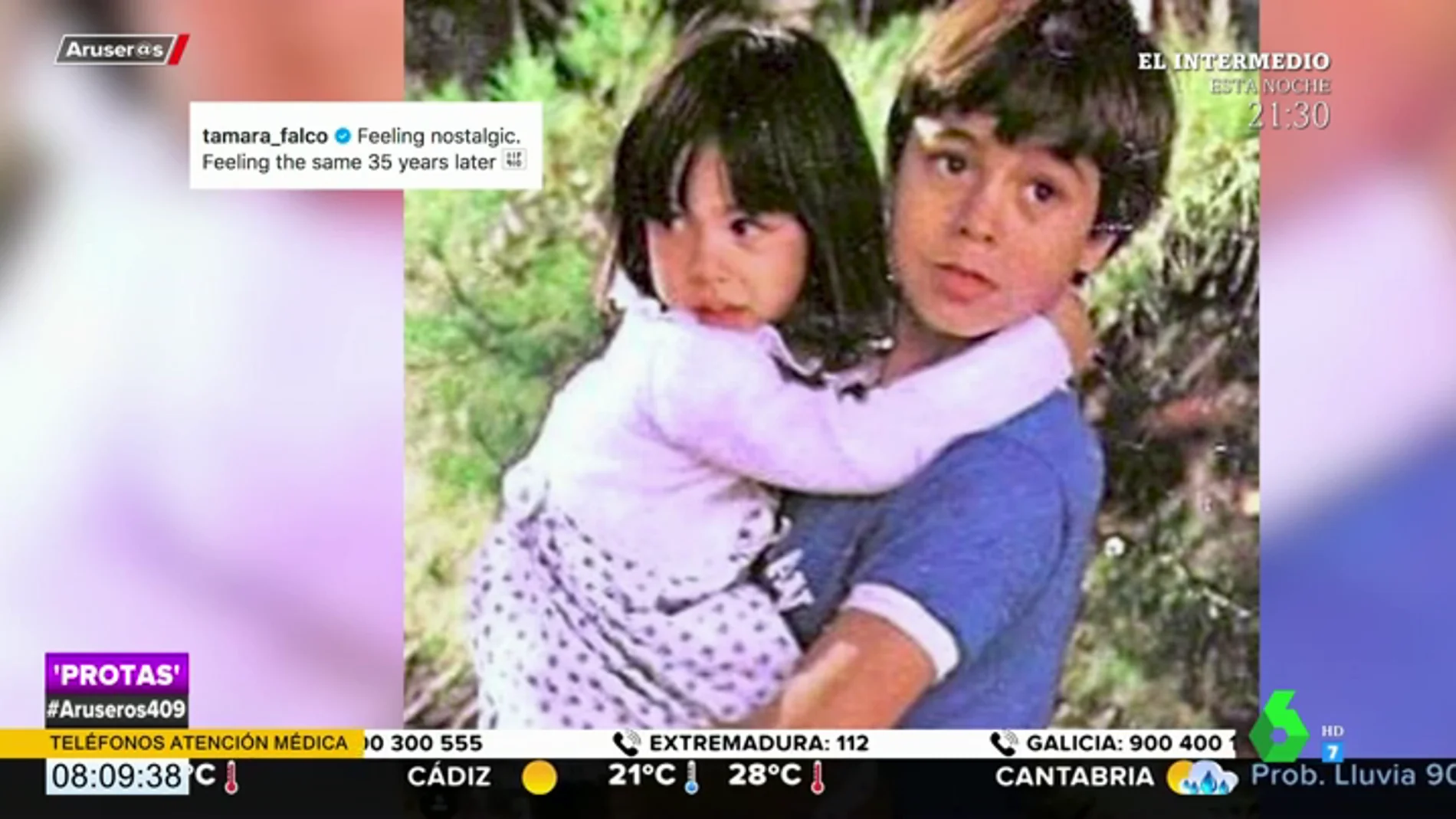 La tierna fotografía de la infancia de Tamara Falcó y Enrique Iglesias de hace 35 años