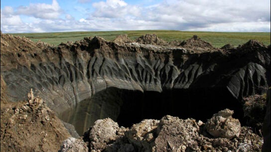 Cráter encontrado en 2014 en Siberia