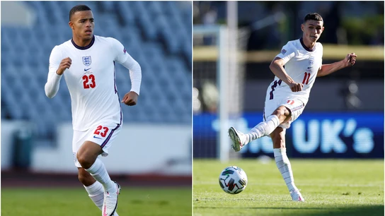 Mason Greenwood y Phil Foden Mason Greenwood y Phil Foden