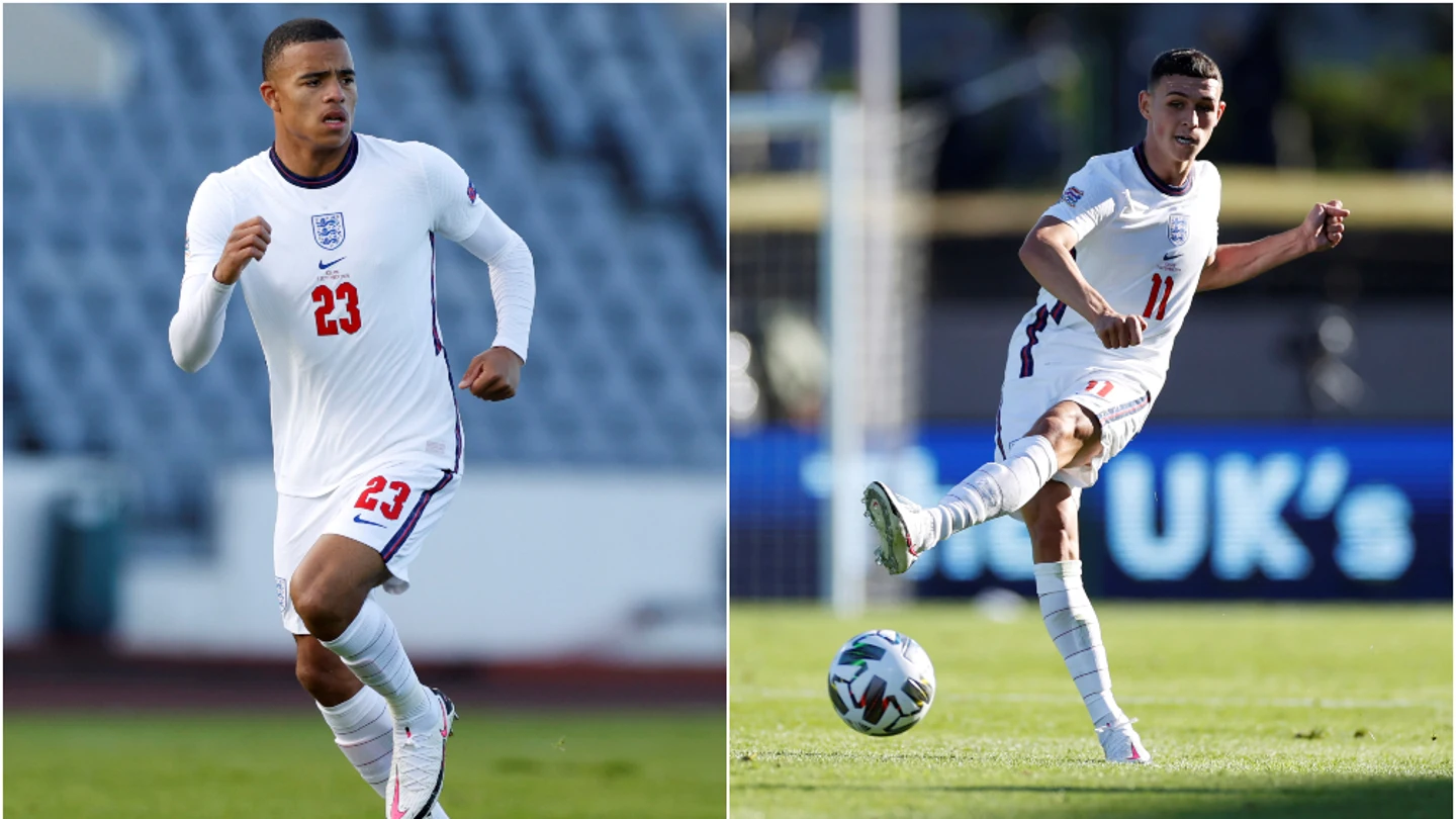 Mason Greenwood y Phil Foden Mason Greenwood y Phil Foden