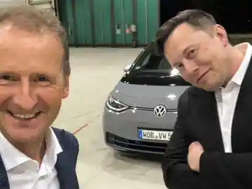 Herbert Diess y Elon Musk Herbert Diess y Elon Musk