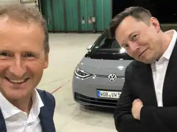 Herbert Diess y Elon Musk Herbert Diess y Elon Musk
