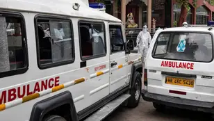 Ambulancia en la India