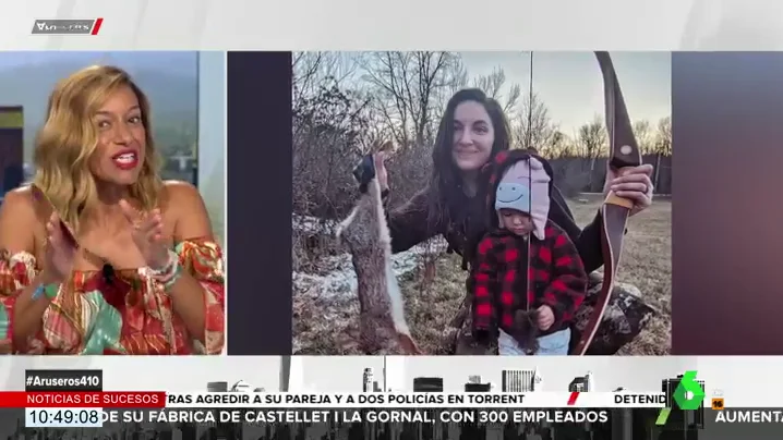 Una madre lleva de caza a su hija de dos años para "crear un vínculo más fuerte con la naturaleza"