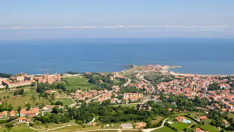 Vista aérea de Comillas Vista aérea de Comillas