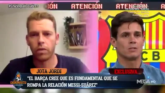 Exclusiva de Jota Jordi: "El Barça cree que es básico romper la relación Messi-Suárez" Exclusiva de Jota Jordi: "El Barça cree que es básico romper la relación Messi-Suárez"