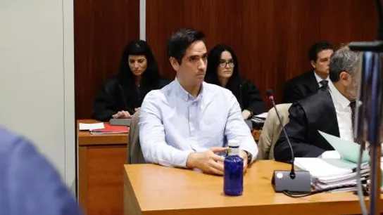 Rodrigo Lanza en una sesión del juicio Rodrigo Lanza en una sesión del juicio
