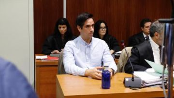 Rodrigo Lanza en una sesión del juicio
